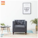 Gray Fabric Armchair