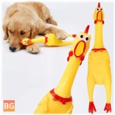 Chicken Dog Toy with Squeeze Sound - for large dogs and small dogs