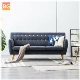 Dark Gray Fabric Sofa - 3 Seater (172x70x82 cm)