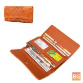 Retro Leather Wallet for Travel and Everyday Use