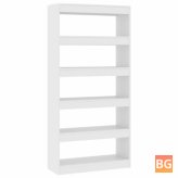 Chipboard Book Cabinet/Room Divider - White 31.5