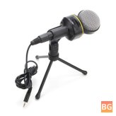 3.5mm Studio Professional Condenser Microphone with Tripod Holder
