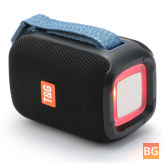 TG339 Bluetooth Speaker with LED Lights and HIFI Stereo Sound - Portable Outdoor Speaker