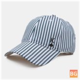 Sun Hat for Men - Striped Baseball Cap