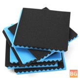 Soundproofing Foam Tiles Kit (12pcs, Black+Blue)