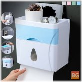 Wall-Mounted Toilet Paper and Hand Towel Dispenser