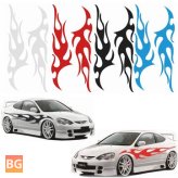 Flame Stickers - Graphic Decal - 12 x 48 Inch