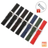 Soft rubber watch band strap for Samsung Galaxy Watch 3 41mm / Gear S3 / Honor Magic / Vivoactive 4 / Huami Amazfit