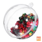 5.5CM Christmas Ball with Transparent Sequin