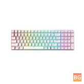 Keyboard with 100 Key triple mode, wireless, bluetooth, 5.0, 2.4Ghz, and type-C
