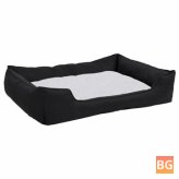 Dog Bed Linen - 65x50x20 cm - Black and White