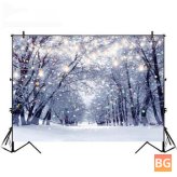 Christmas Snowflake Fantasy Forest Background Prop