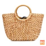 Boho Circle Straw Bag