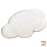 Cloud Shape Floor Mats for Home Office - Wool-Like Hair