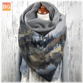 Mountain Treetop Print Pattern soft personality scarf for women