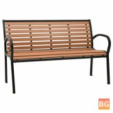 Garden Bench - 49.2" Steel and WPC