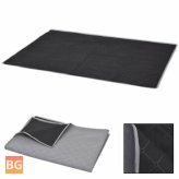 Gray and Black Picnic Blanket (100x150 cm)