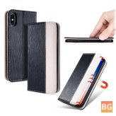 Bakeey Magnetic iPhone X Case with Card Slot and Kickstand