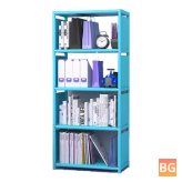 4-Layers Home Office Storage Shelf - Folding