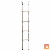 Vidaxl 93150 5-Step Ladder for Kindergarten Toy Outside