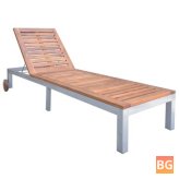Sun Lounger - Solid Wood