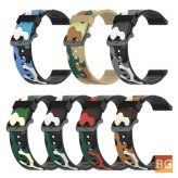 Camouflage Silicone Watch Band for Haylou Solar Smart Watch