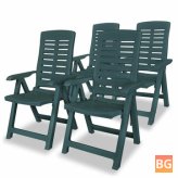 Green Reclining Garden Chairs