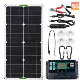 25W Solar Panel Kit with Dual Charger and Controller