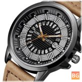 Designer Quartz Watch with Roman Numerals - Casual