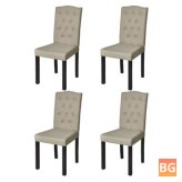 Camel Fabric Dining Room Chairs