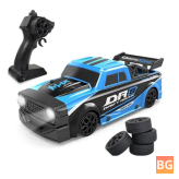 2.4G 4WD RC Car with LED Lights and High Speed - Includes Two Batteries - RTR