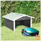Lawn Mower Cover 72x87x50 cm - Gray and White