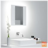 LED Bathroom Mirror Cabinet - White 15.7