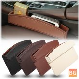 Leather Car Seat Organizer with Phone Holder