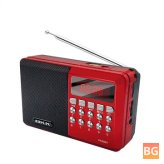 BKK FM Pocket Radio - Bluetooth V5.0 - 1200mAh - TF Card - U Disk - Support Outdoor Travel - Mini Wireless Speaker