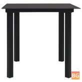 Garden Dining Table - Black 31.5