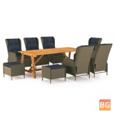 Brown Garden Dining Set