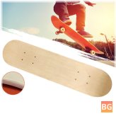 7-Layer Maple DIY Skateboard - White