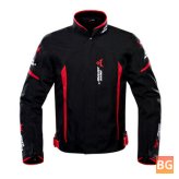 Motorcycle Jacket with Gear Protection and Reflective Strap