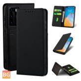 Huawei P40 Flip Wallet - Business - Magnetic with Slot for Cards and Money