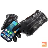 Touch Screen Gloves - Winter Warmth & Cotton Windproof - Black