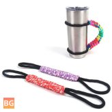 Tumbler with Water Bottle Holder and Rope Survival String