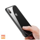 iPhone XS Clear Scratch-Resistant Tempered Glass Back Cover