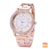 Stainless steel Ladies Watch with Quartz Movement