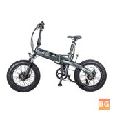 BEZIOR XF005 Dual Battery Electric Bicycle - 500W*2, 20*4.0 Inches, 130kg Load, 60-80km Range