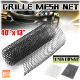 Black/Silver Aluminum Car Vehicle Grille Net Mesh Grill Section with Black/Silver Body
