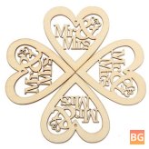 Wooden Heart Cut-Outs for Crafts and Weddings