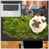 Dog Pet Lawn Decal - 3D Desk Sticker