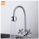 Sink and Faucet Set with Silver Faucet