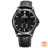 3830 Fashion Business Men's Wristwatch - Casual PU Strap